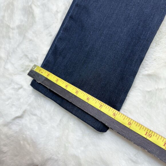 Lee Relaxed Fit Straight Leg Jeans Womens Size 12 Mid Rise Stretch Blue - Picture 13 of 16